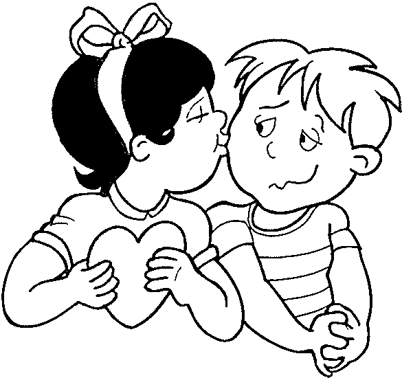 Dibujos para colorear de Parejas de enamorados, Plantillas para ...