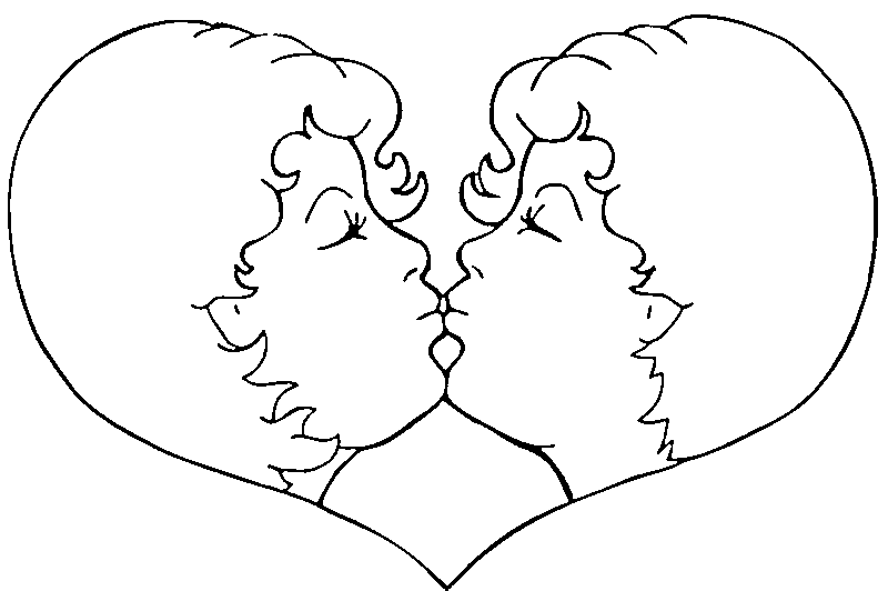 Dibujos para colorear de Parejas de enamorados, Plantillas para ...