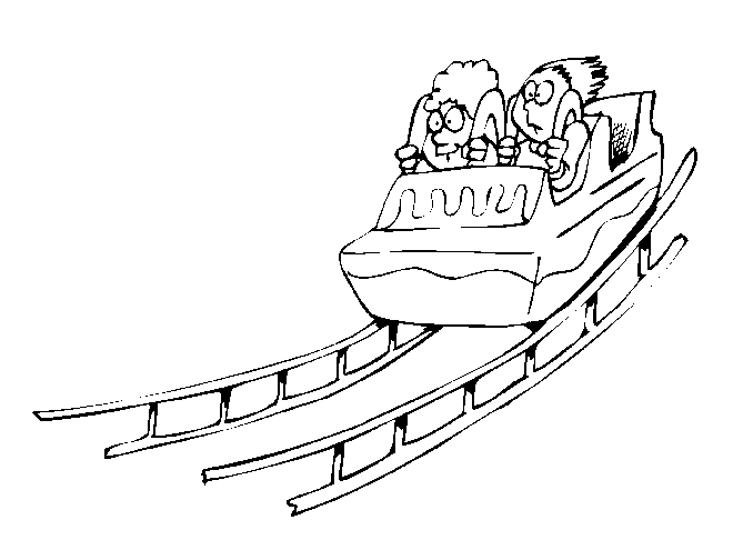 Dibujos para colorear de Parques de atracciones, parque de ...