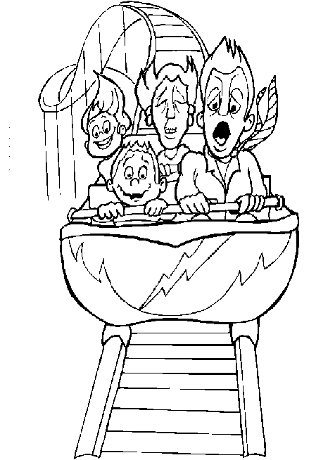 Dibujos para colorear de Parques de atracciones, parque de ... Dibujos para colorear de Parques de atracciones, parque de ...