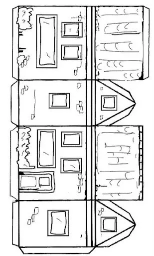 RECORTABLES DE CASAS PARA COLOREAR | Dibujos para colorear