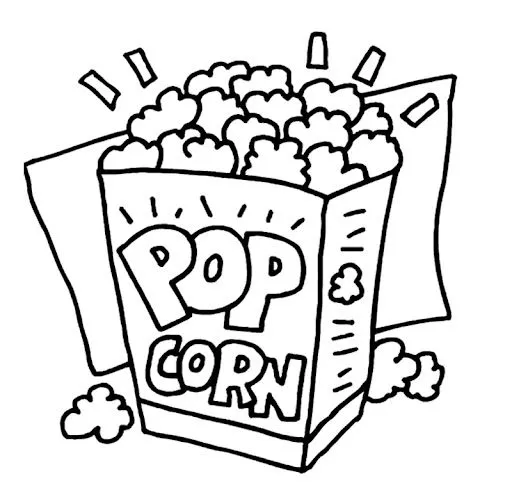 COLOREAR DIBUJOS DE PALOMITAS | Dibujos para colorear