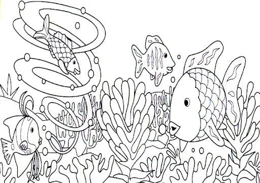 LAMINAS MARINAS PARA COLOREAR | Dibujos para colorear