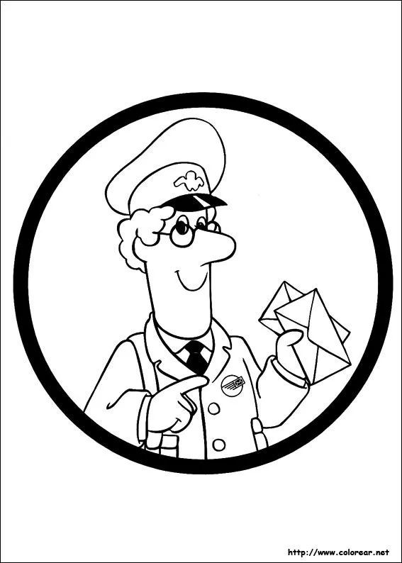 Dibujos para colorear de Pat el Cartero