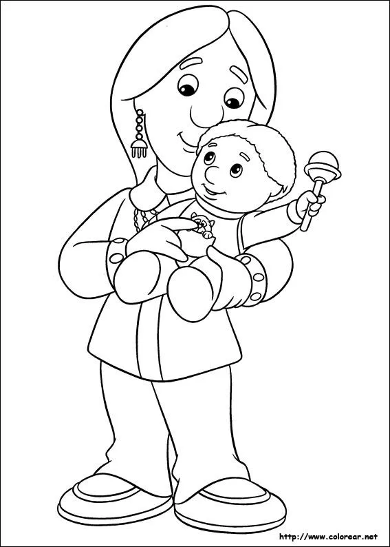 Dibujos para colorear de Pat el Cartero