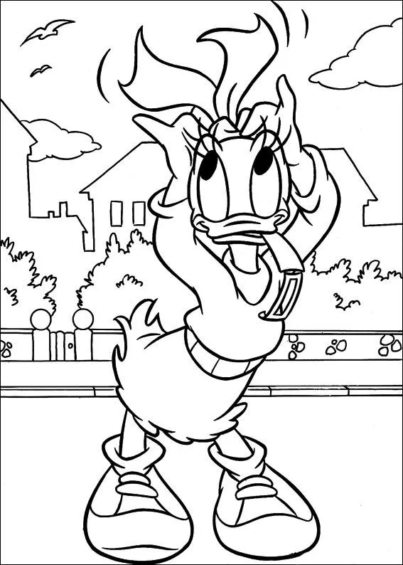 Dibujos para colorear Pata Daisy 19