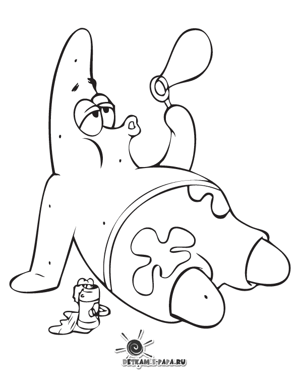 Dibujos para Colorear Patricio Estrella