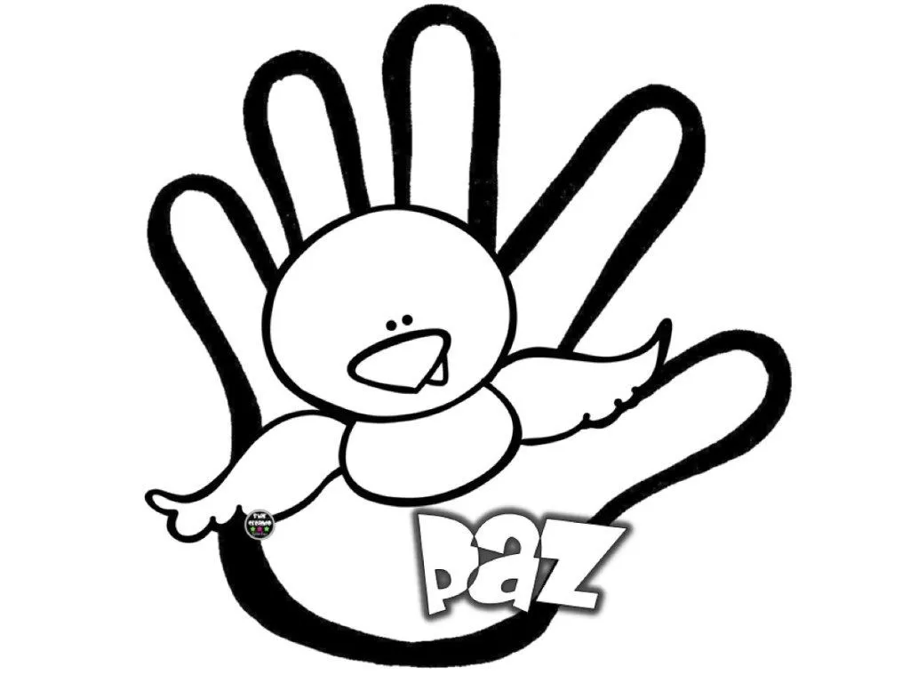 Dibujos colorear día de la paz - Jugar y Colorear