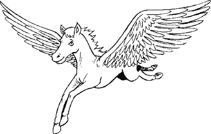 Dibujos para colorear de Pegaso, Plantillas para colorear de Pegaso Dibujos para colorear de Pegaso, Plantillas para colorear de Pegaso