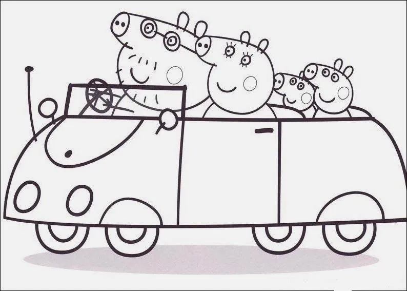 Peppa para colorear - Imagui