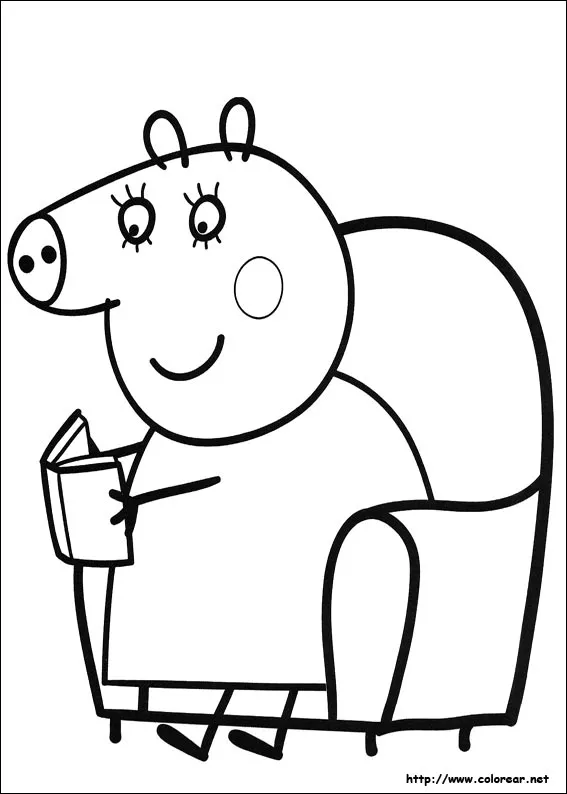 Dibujos para colorear de Peppa Pig