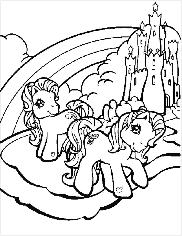 De ponis para colorear - Imagui