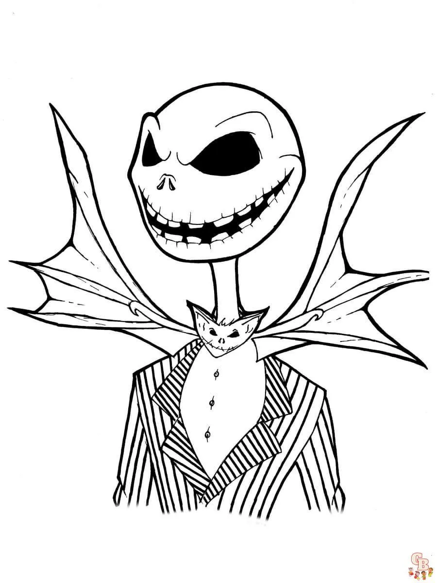 Dibujos para colorear PESADILLA ANTES DE NAVIDAD para imprimir gratis Dibujos para colorear PESADILLA ANTES DE NAVIDAD para imprimir gratis