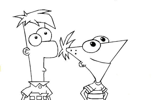 Dibujos de para colorear de phineas y ferb - Imagui