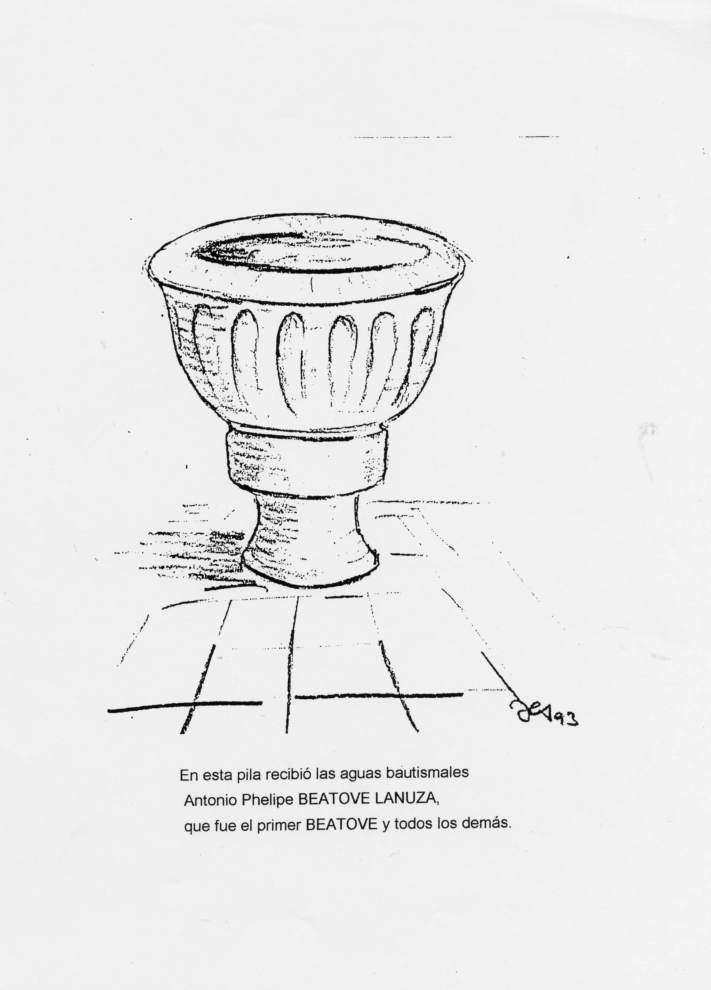 PILA BAUTISMAL Colouring Pages