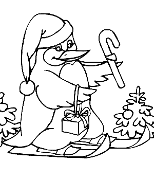 Figura para colorear de pinguino - Imagui