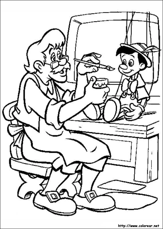 Dibujos para colorear de Pinocho