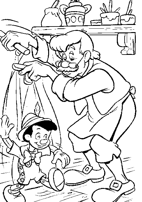 Dibujos para colorear de Pinocho, Pinocchio, Plantillas para ... Dibujos para colorear de Pinocho, Pinocchio, Plantillas para ...