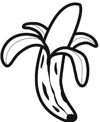 DIBUJOS PARA COLOREAR PINTAR IMAGENES: DIBUJOS DE PLATANOS PARA ...