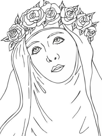 DIBUJOS PARA COLOREAR PINTAR IMAGENES: DIBUJOS DE SANTA ROSA DE ... DIBUJOS PARA COLOREAR PINTAR IMAGENES: DIBUJOS DE SANTA ROSA DE ...