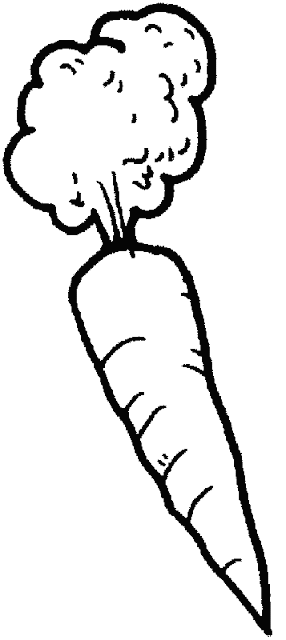 DIBUJOS PARA COLOREAR PINTAR IMAGENES: DIBUJOS DE ZANAHORIAS PARA ...