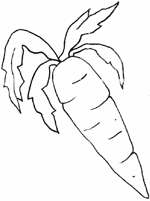 DIBUJOS PARA COLOREAR PINTAR IMAGENES: DIBUJOS DE ZANAHORIAS PARA ...
