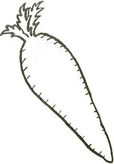 DIBUJOS PARA COLOREAR PINTAR IMAGENES: DIBUJOS DE ZANAHORIAS PARA ...