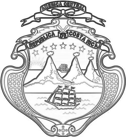 DIBUJOS PARA COLOREAR PINTAR IMAGENES: ESCUDOS DE COSTA RICA PARA ... DIBUJOS PARA COLOREAR PINTAR IMAGENES: ESCUDOS DE COSTA RICA PARA ...