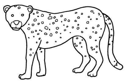 Dibujar un leopardo - Imagui
