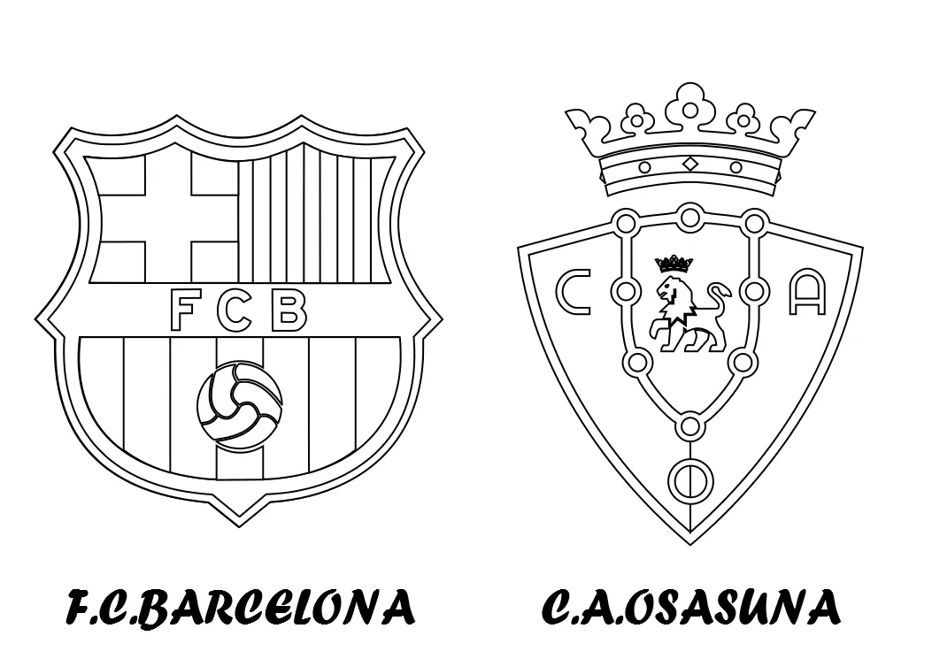 Dibujos para Colorear, Pintar , imprimir.....: BARCELONA VS ..... Dibujos para Colorear, Pintar , imprimir.....: BARCELONA VS .....