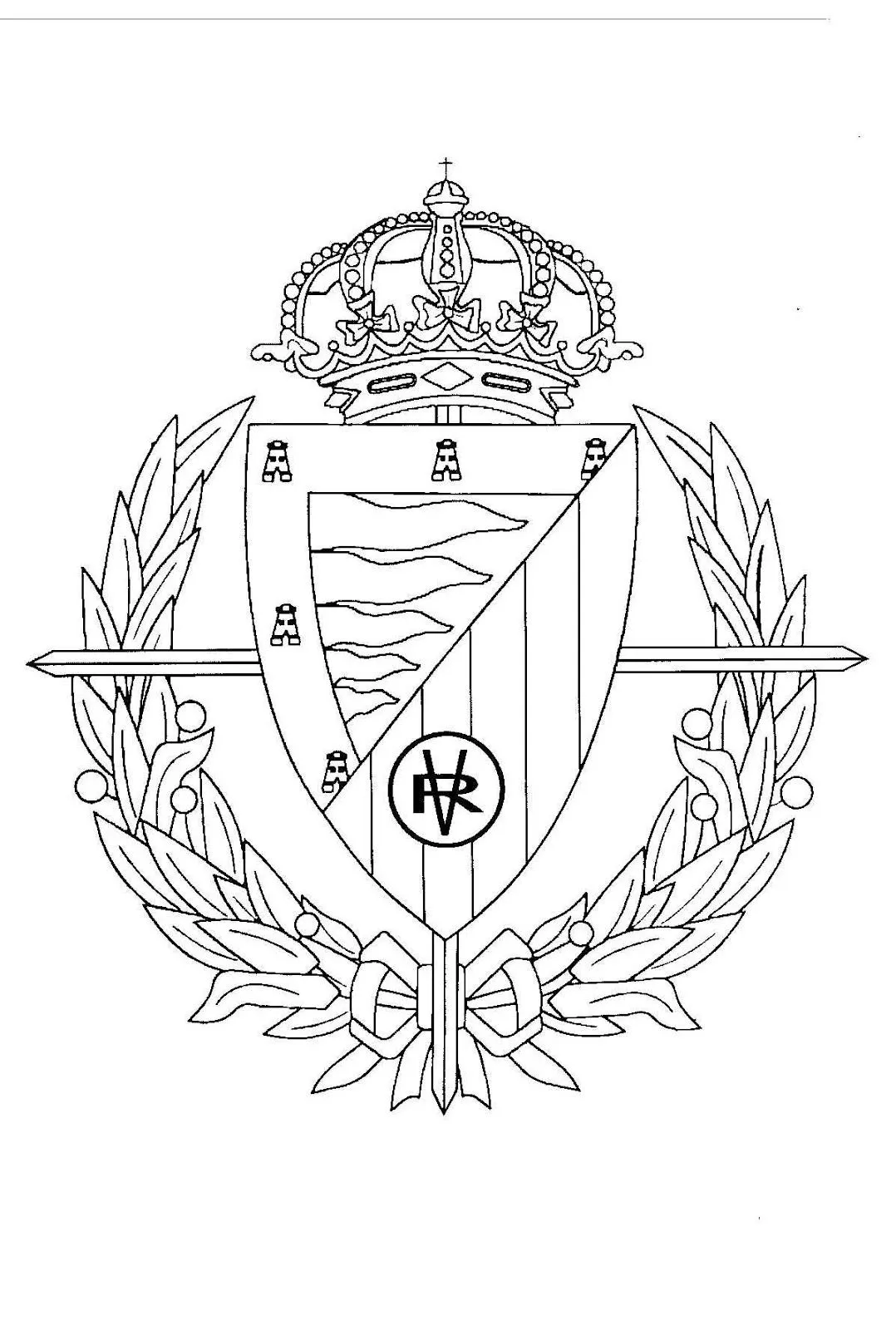 Dibujos para Colorear, Pintar , imprimir.....: ESCUDO DEL REAL ... Dibujos para Colorear, Pintar , imprimir.....: ESCUDO DEL REAL ...