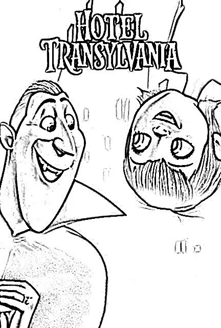 Dibujos para Colorear, Pintar , imprimir.....: HOTEL TRANSYLVANIA