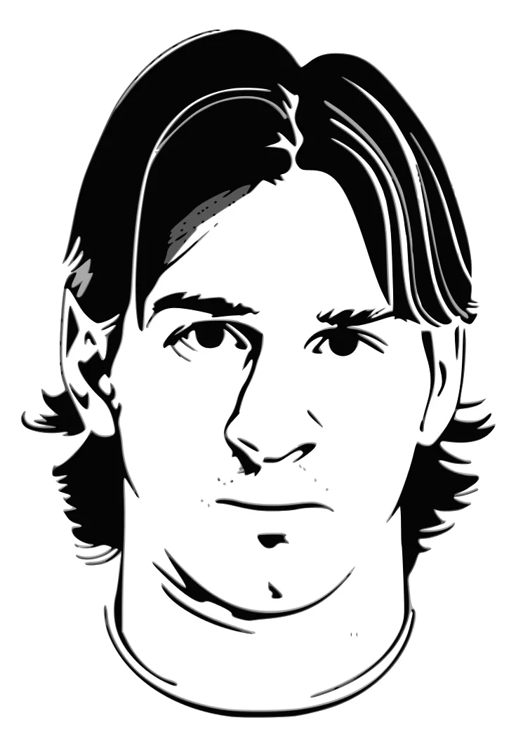 Dibujos de messi para pintar - Imagui