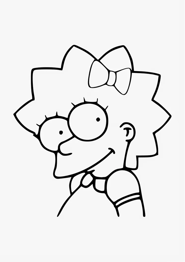 Dibujos para Colorear, Pintar , imprimir.....: LISA SIMPSON Dibujos para Colorear, Pintar , imprimir.....: LISA SIMPSON
