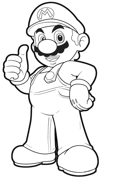 Dibujos para Colorear, Pintar , imprimir.....: Mario Bros para ...