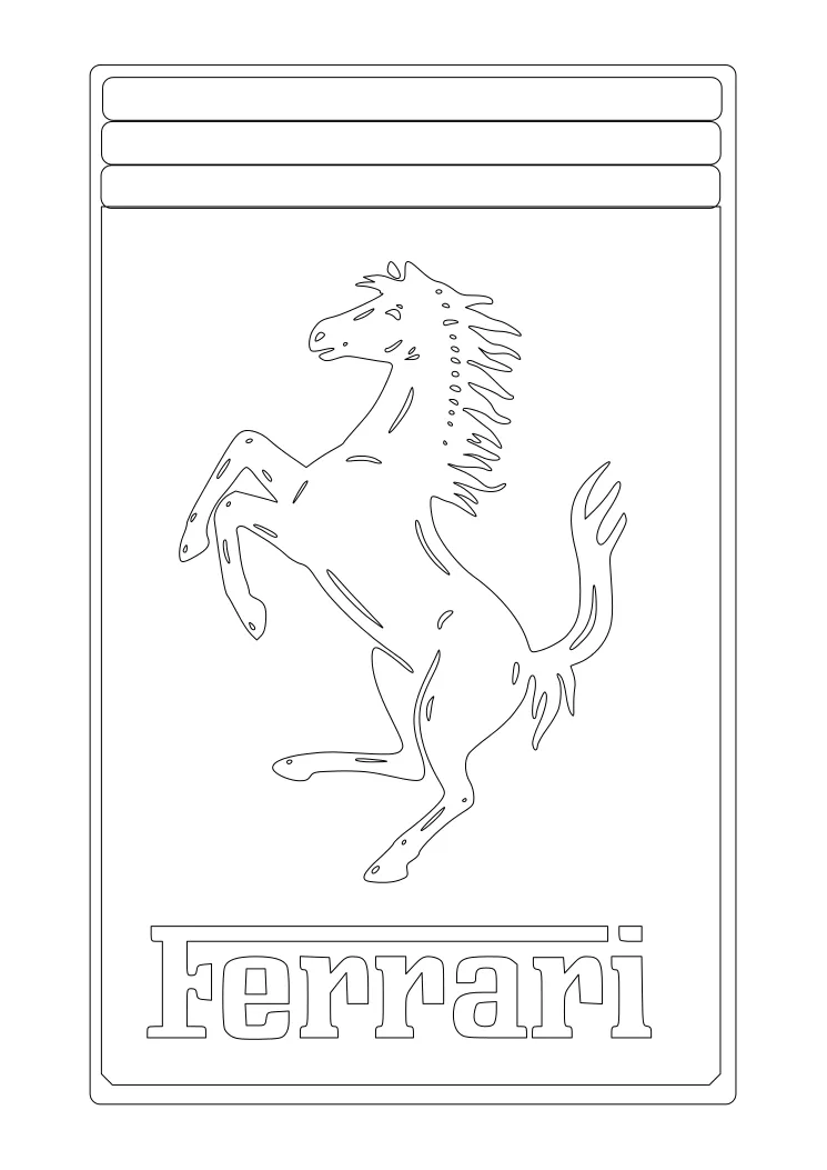 Dibujos para Colorear, Pintar , imprimir.....: FERRARI Dibujos para Colorear, Pintar , imprimir.....: FERRARI