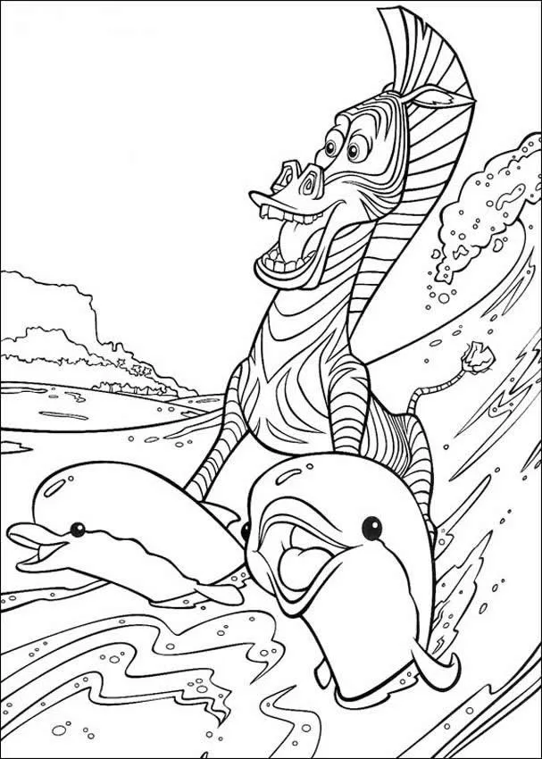 Dibujos para colorear y pintar MADAGASCAR : 24 dibujos para ... Dibujos para colorear y pintar MADAGASCAR : 24 dibujos para ...