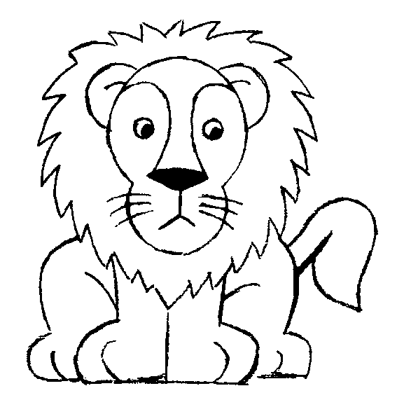 dibujos para pintar: El León.