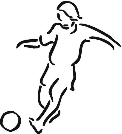 Dibujo de un futbolista - Imagui