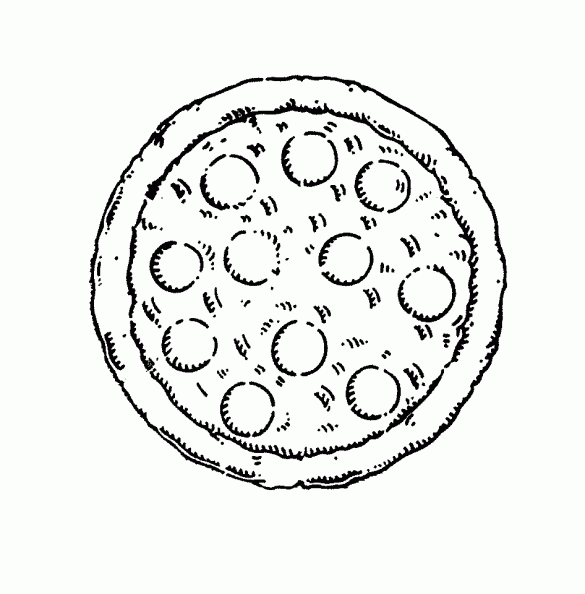 Pizza dibujo para colorear - Imagui
