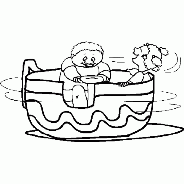 Dibujo para colorear de un parque de diversiones - Imagui