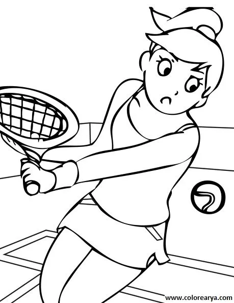 Dibujo para colorear de deportes - Imagui