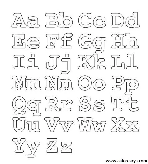 Dibujos para colorear del abecedario para niños - Imagui