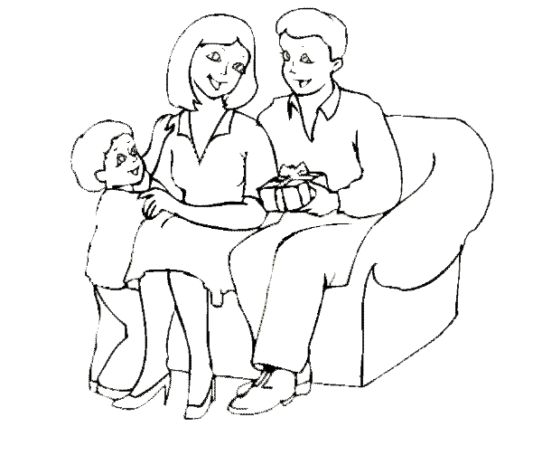 Dibujos para colorear de familias de 5 - Imagui