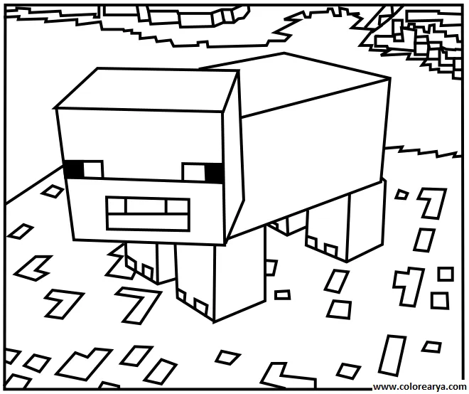 Minecraft dibujos para colorear - Imagui