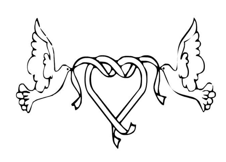 Dibujos para colorear palomas para boda - Imagui Dibujos para colorear palomas para boda - Imagui