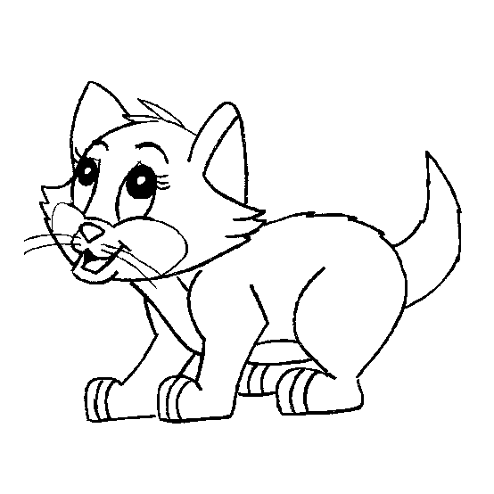 Gatos para colorear para niños - Imagui