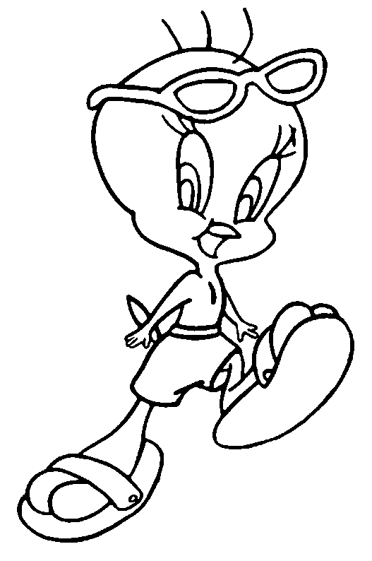 Dibujos para colorear de Piolín y Silvestre, Titti, Looney Tunes ...