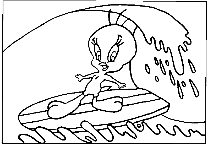 Dibujos para colorear de Piolín y Silvestre, Titti, Looney Tunes ...