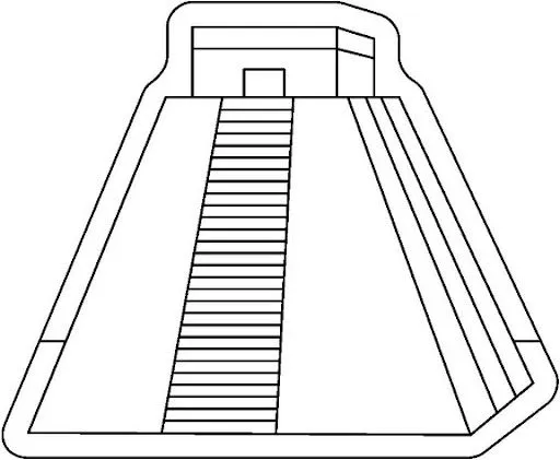 Dibujo de piramide para colorear - Imagui